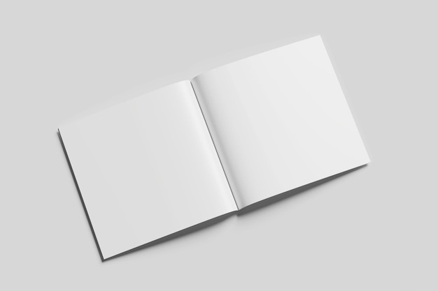 Mockup de la revista cuadrada