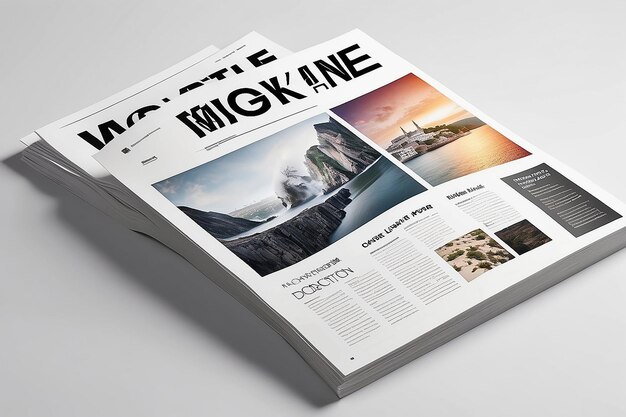 Mockup-Sammlung für Zeitschriften