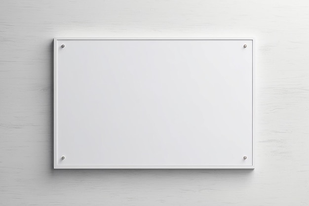 Mockup de señalización en braille con espacio blanco en blanco para colocar su diseño