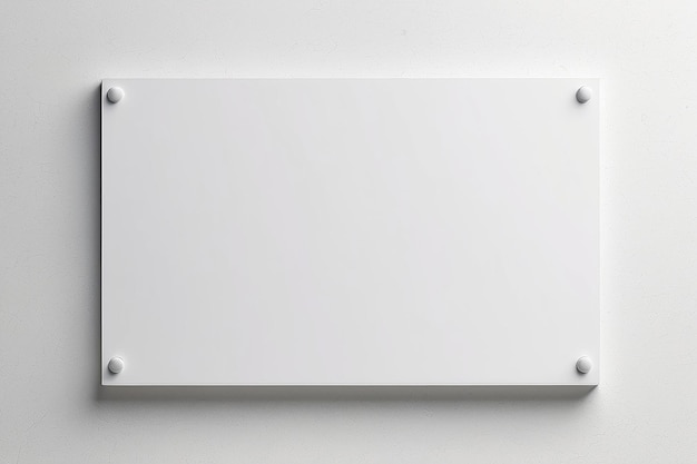 Mockup de señalización en braille con espacio blanco en blanco para colocar su diseño
