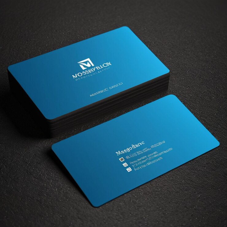 Mockup de tarjeta de visita con textura