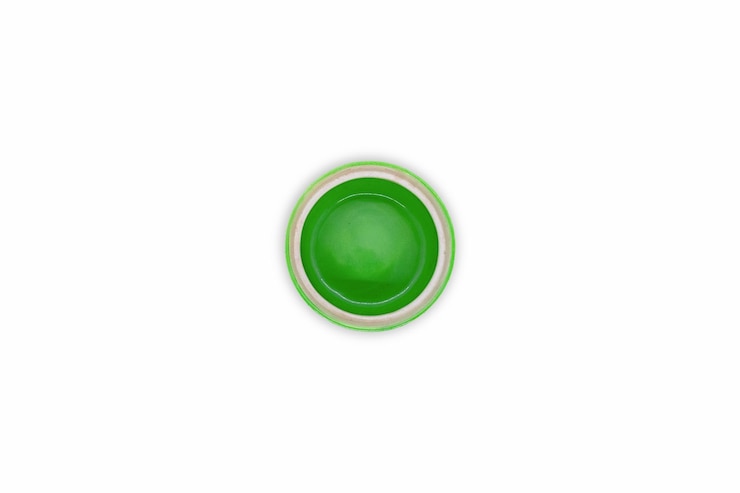 Foto mockup de la taza de azúcar verde en 3d