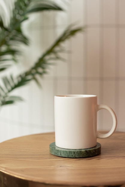 MockUp de taza espacio vacío para el texto de la obra de arte Coffe mu mockup