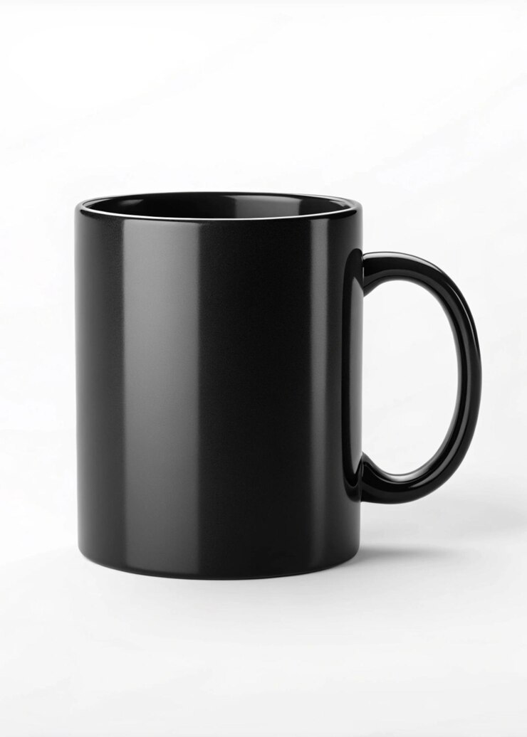 Mockup de taza en un fondo sólido Perfecto para las empresas que venden tazas sólo superponer su diseño