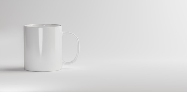 MockUp de taza Maqueta de taza blanca Perfecta para negocios, simplemente superponga su cotización o diseño en el espacio de copia de la imagen