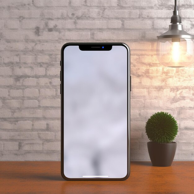 Mockup de teléfono móvil generado en ai
