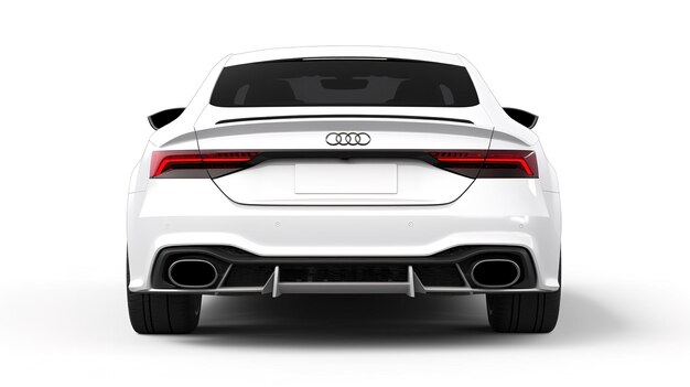 Foto mockup de la vista trasera del audi rs5