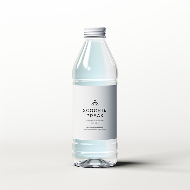 Mockup weiße Flasche WASTER