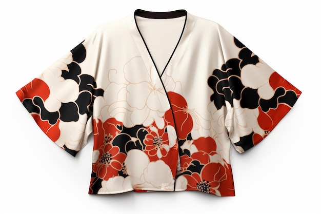 Moda de la camisa de manga de kimono