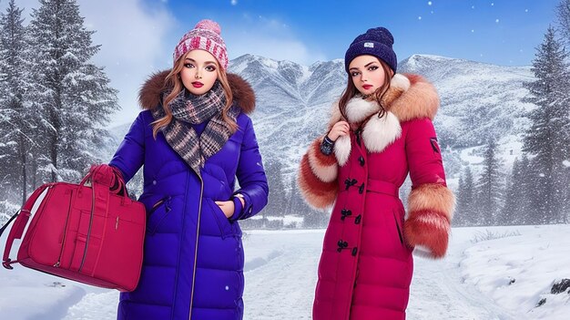 Moda elegante para clima frio