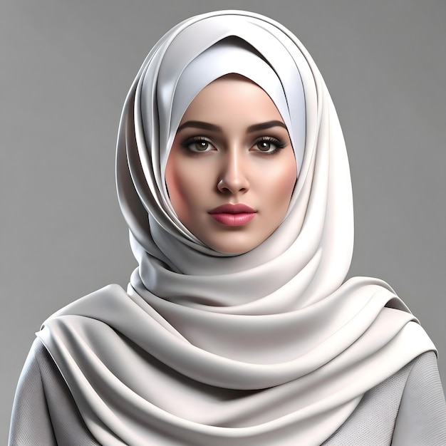 Moda hijab de negocios musulmana para mujeres.