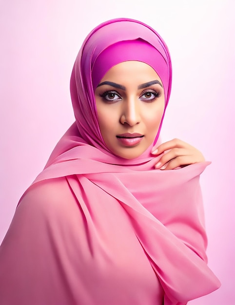 Moda islámica moderna chica Hijabi
