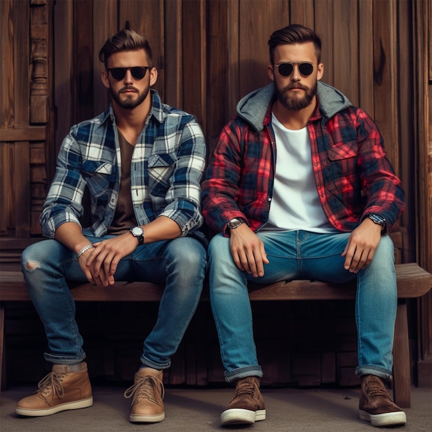 Foto moda para el vestido de hombre de estilo joven