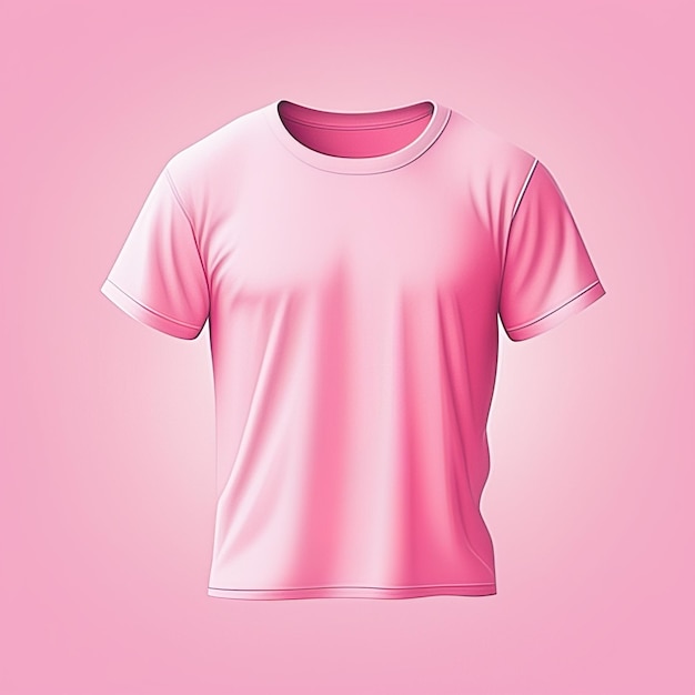 Mode-Kleid-Mockup rosa T-Shirt leer