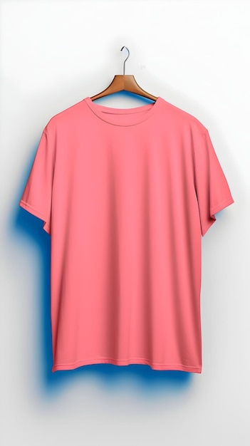 Mode-Mockup rosa T-Shirt leer