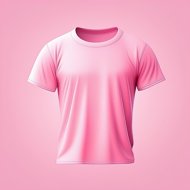 Mode-Mockup rosa T-Shirt leer