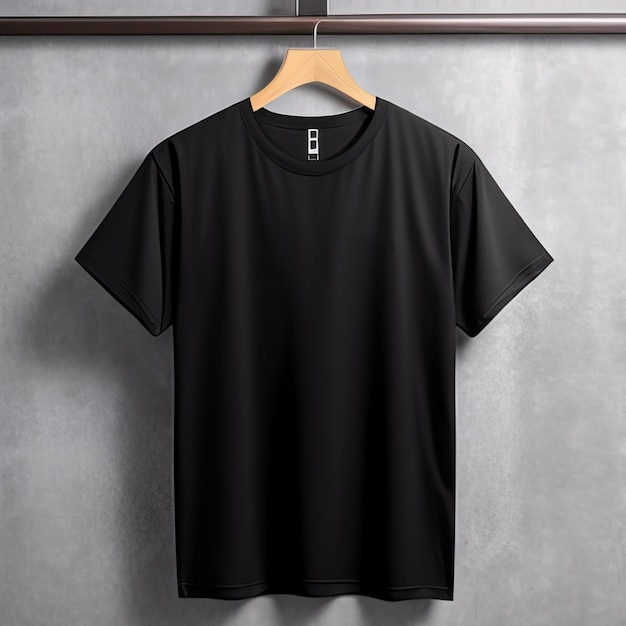 Mode schwarz Mockup T-Shirt leer