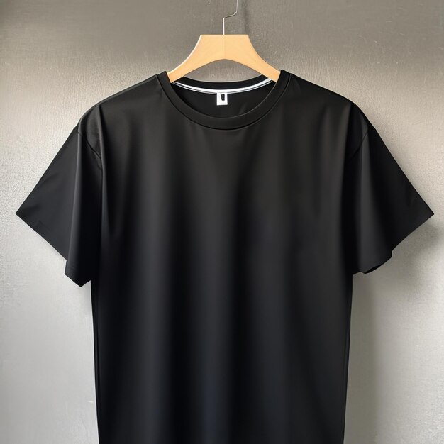 Mode schwarz Mockup T-Shirt leer