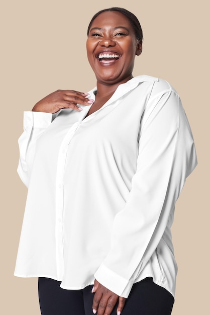 Modehemd für Frauen mit Plusgröße Png-Kleidungsmodell