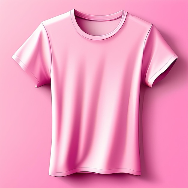 Modekleidmodell rosa T-Shirt leer