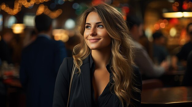 Model Geschäftsfrau lächelnd Ganzkörper-Aufnahme stockfoto schöner solider Hintergrund