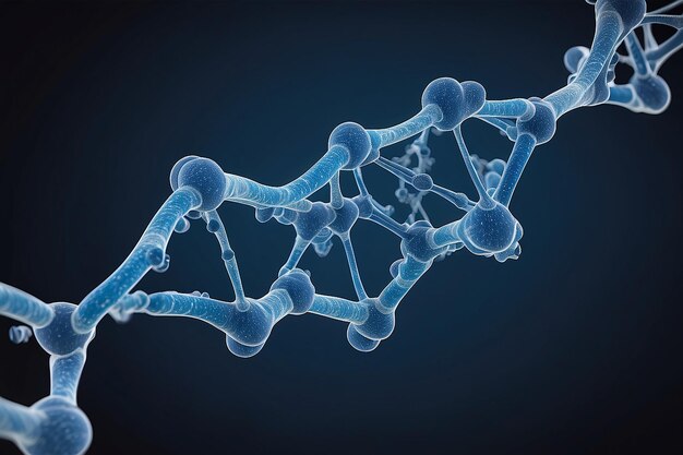 Foto modelação molecular simulação 3d em hitech médica