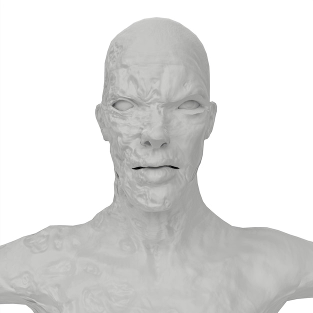 Modelado 3d femenino zombie