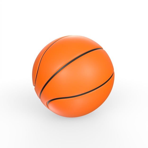 modelado 3d de pelota de baloncesto