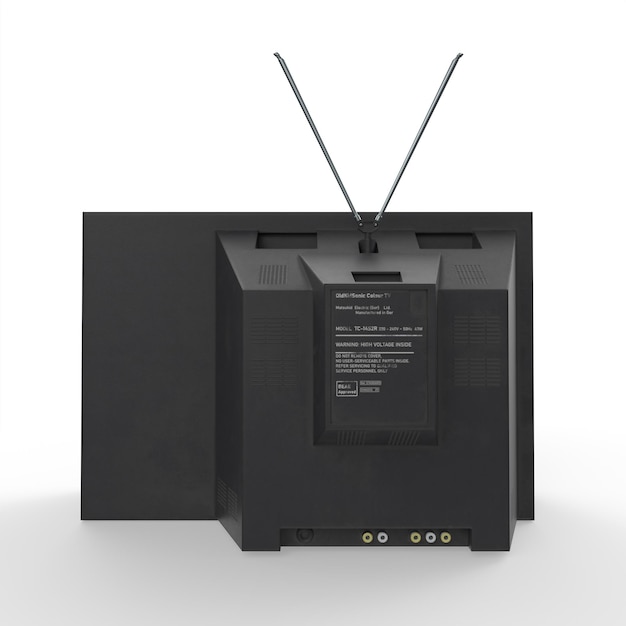 Foto modelado 3d de tv antigua