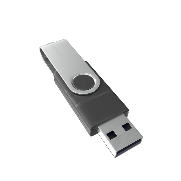 Modelado 3d de la unidad flash USB