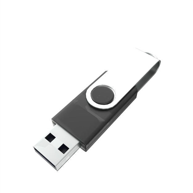 Modelado 3d de la unidad flash USB