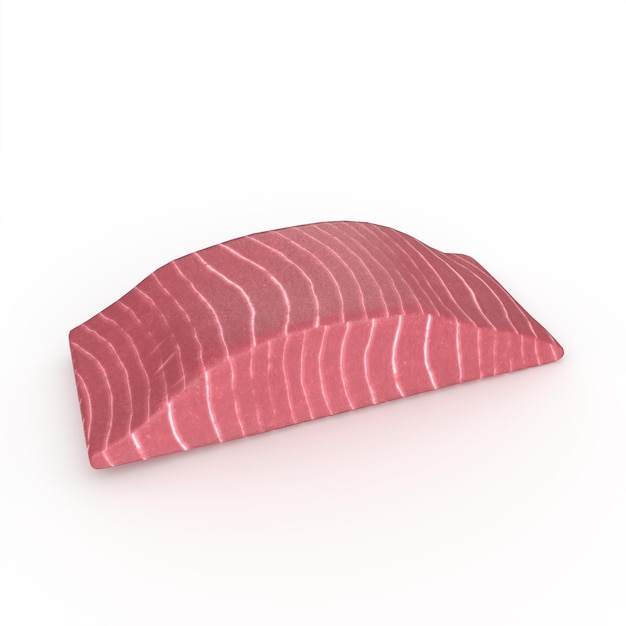 Modelagem 3d de bife de salmão