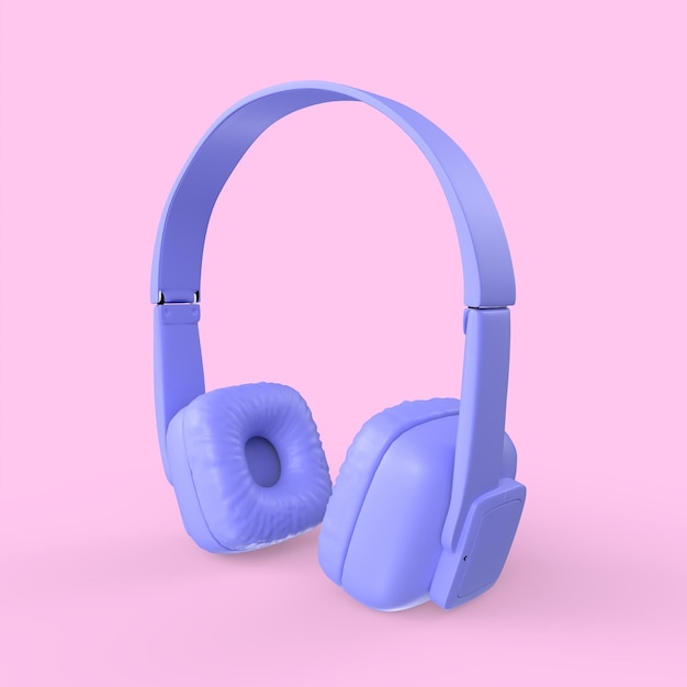 Foto modelagem 3d de fone de ouvido