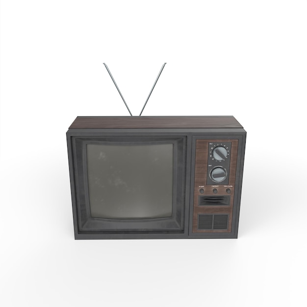 Modelagem 3d de tv antiga