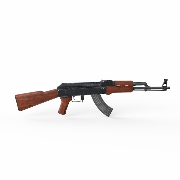 Modelagem 3D do rifle Ak 47