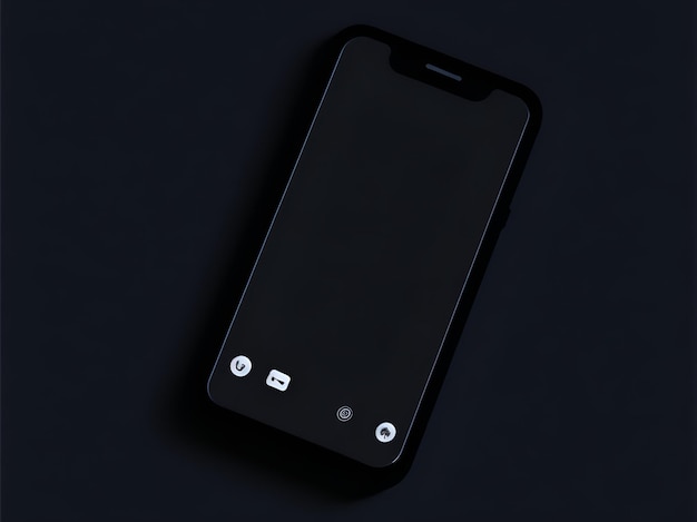 Modelagem da tela do telefone com a mão segurando um smartphone Ecrã PNG isolado Ai Gerado