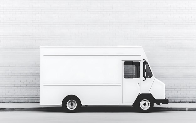 Foto modelagem de caminhão de comida com espaço de cópia para o conceito de carrinho de comida texy