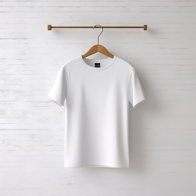 Modelagem de camiseta branca