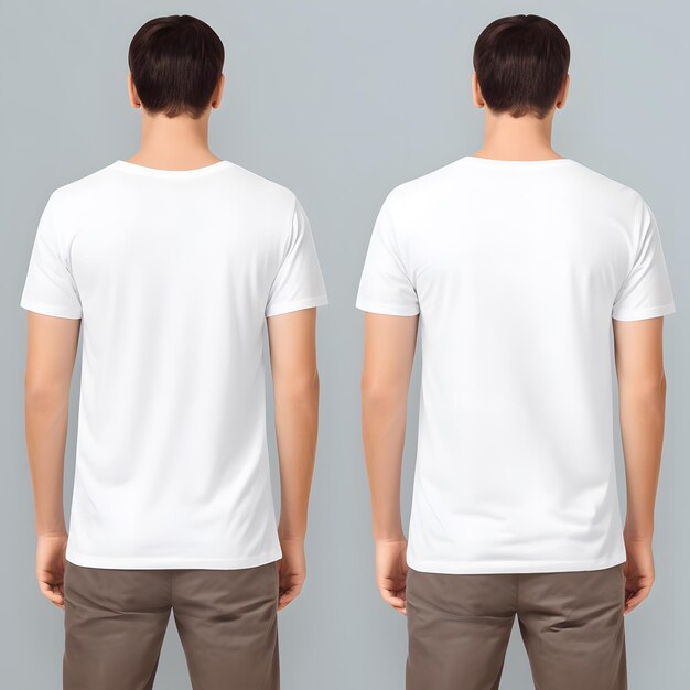 Modelagem de camiseta Camiseta branca em branco IA gerativa