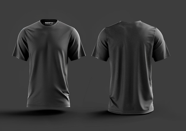Modelagem de camiseta preta Inteligência Artificial Gerativa
