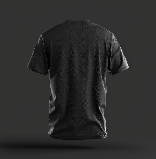 Modelagem de camiseta preta Inteligência Artificial Gerativa