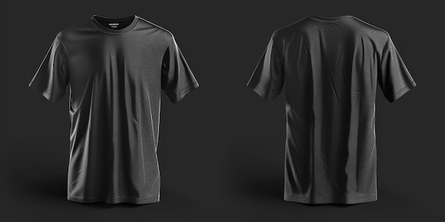 Modelagem de camiseta preta Inteligência Artificial Gerativa