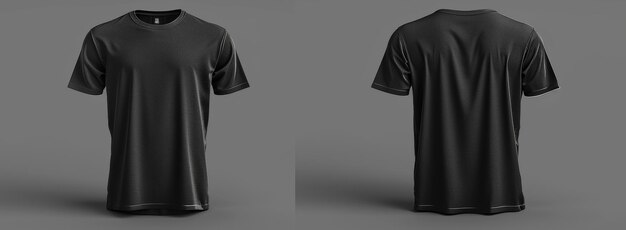 Modelagem de camiseta preta Inteligência Artificial Gerativa