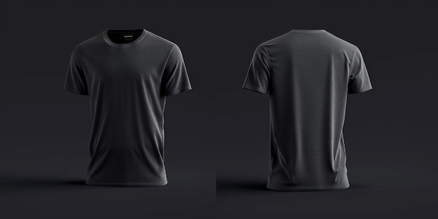 Modelagem de camiseta preta Inteligência Artificial Gerativa