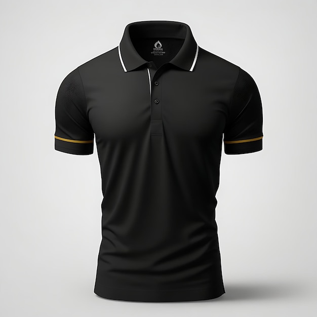 Foto modelagem de design de camisa de polo e camiseta premium