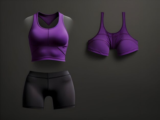 Foto modelagem de fato de fitness feminino 3d modelagem de traje de fitness feminina modelagem de terno de ginásio e esporte