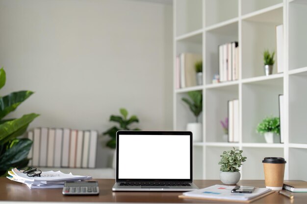 Modelagem de livros portáteis de tela branca em branco e decoração doméstica Sustentabilidade estilo de vida ecológico