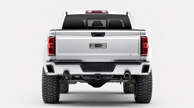 Modelagem de vista traseira da GMC Sierra HD