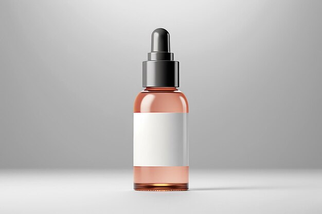 Modell einer Beauty-Serum-Produktflasche, ai generiert