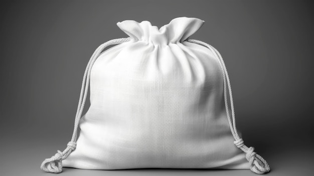 Modell einer weißen Einkaufstasche für Designer und Händler. Generierte KI
